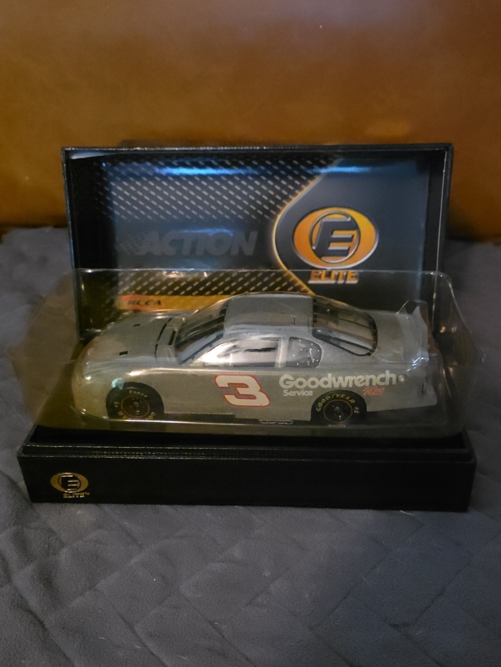 Elite Action Die-Cast Goodwrench No.3 Silver Race Car